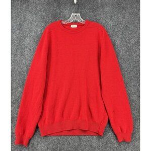 Vintage Pringle Of Scotland Lambswool Men’s XL Red Sweater Pullover Long Sleeve
